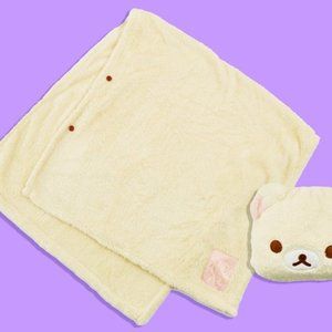 Rilakkuma - Korilakkuma Pajama Party Blanket with Drawstring